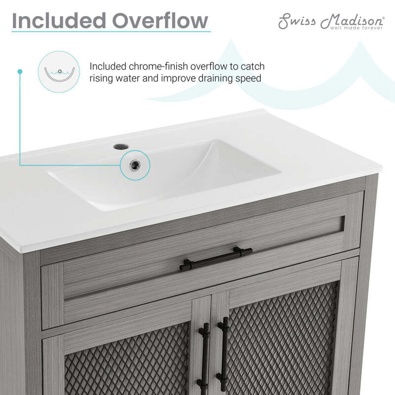 Swiss Madison Calice 36" Bathroom Vanity