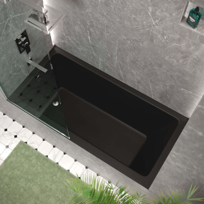 Swiss Madison Voltaire 60" X 30" Left-Hand Drain Alcove Bathtub in Matte Black