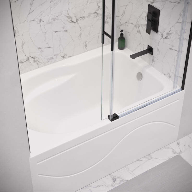 Swiss Madison Ivy 48'' x 32" Bathtub with Apron Right Hand Drain in White