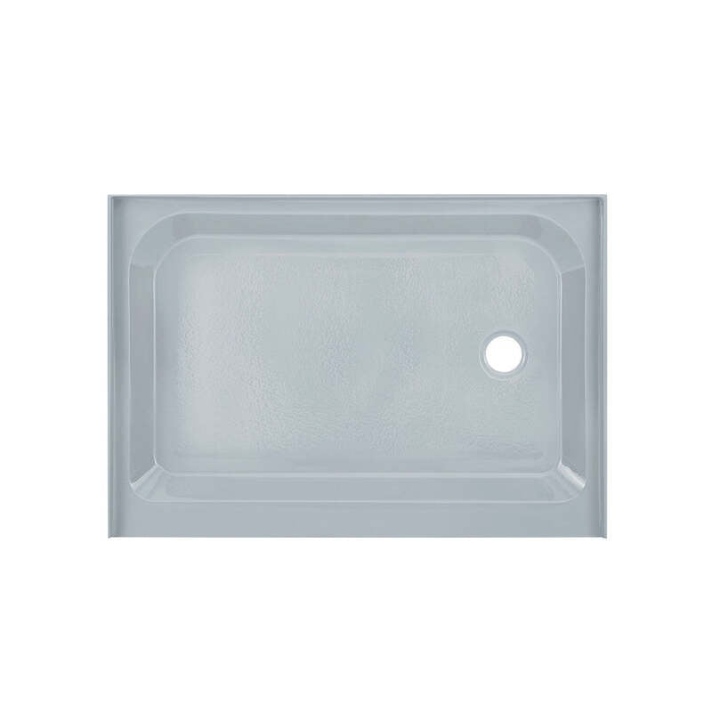 Swiss Madison Voltaire 48 x 36 Single-Threshold, Right-Hand Drain, Shower Base in Grey