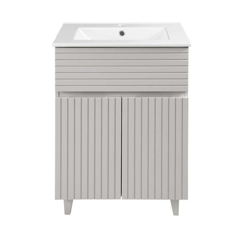 Swiss Madison Bernay 24" Bathroom Vanity in Shell