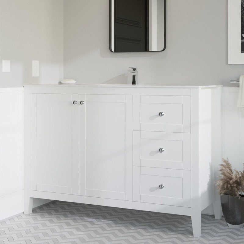 Swiss Madison Cannes 48 Single, Two Doors, Three Drawers, Bathroom Vanity