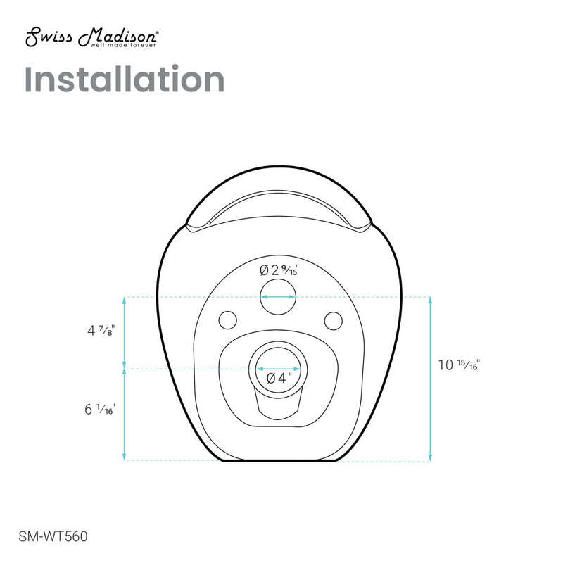 Swiss Madison Plaisir Back to Wall Toilet