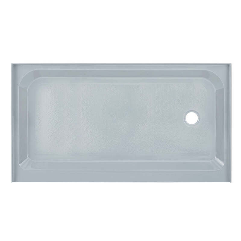 Swiss Madison Voltaire 60 x 36 Single-Threshold, Right-Hand Drain, Shower Base in Grey