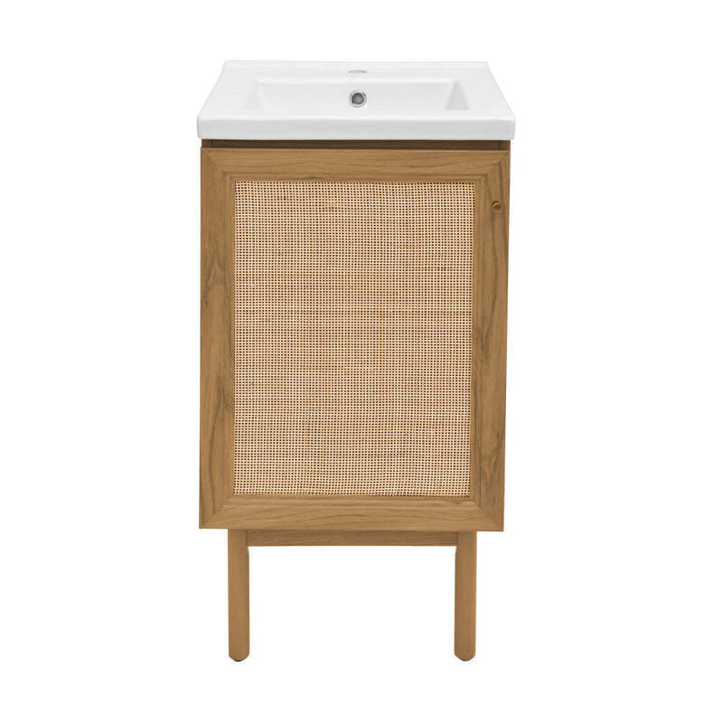 Swiss Madison Classe 18" Bathroom Vanity in Oak