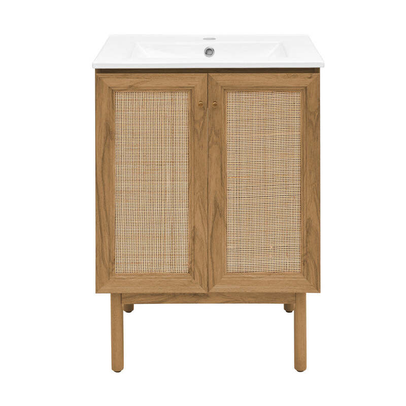 Swiss Madison Classe 24" Bathroom Vanity in Oak
