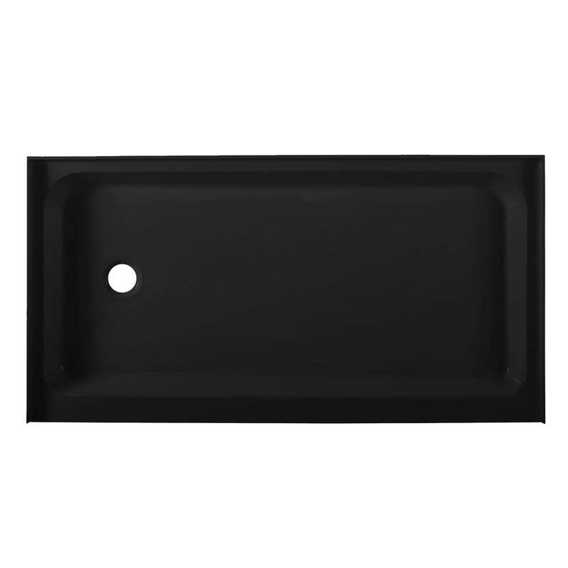 Swiss Madison Voltaire 60 x 32 Acrylic Black, Single-Threshold, Left-Hand Drain, Shower Base
