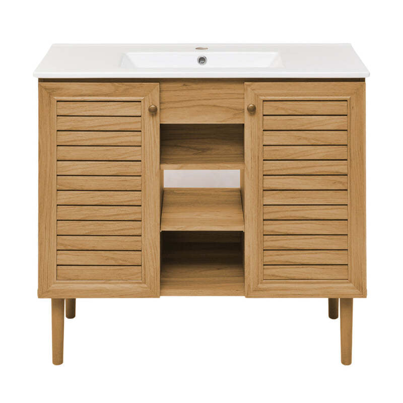 Swiss Madison Bron 36" Bathroom Vanity in Oak