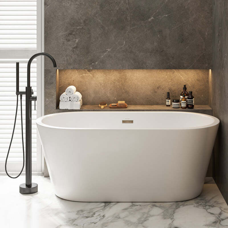 Swiss Madison Claire 60" Freestanding Bathtub
