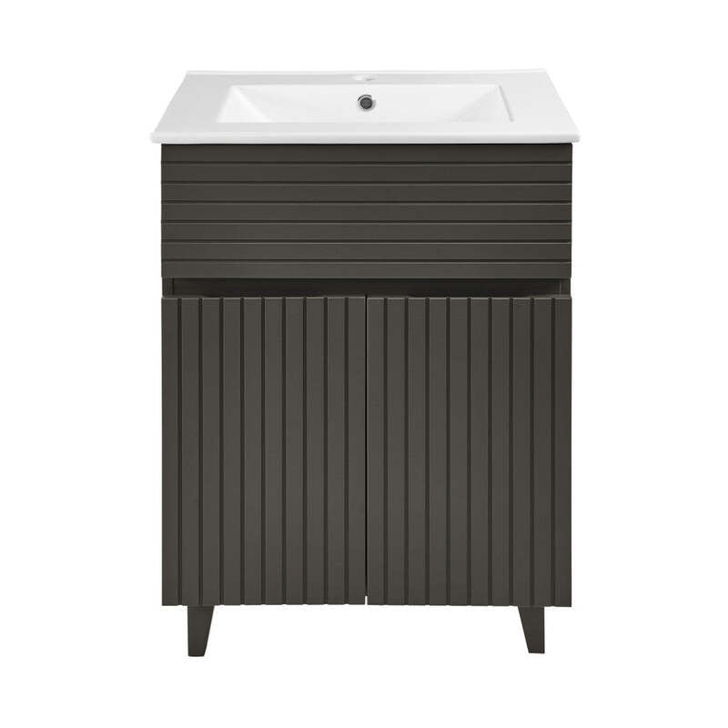 Swiss Madison Bernay 24" Bathroom Vanity in Cedar Grey