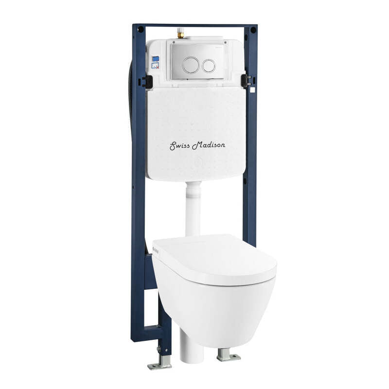Swiss Madison Hugo Smart Wall-Hung Toilet with Bidet Bundle (SM-ST080, SM-WCB02)