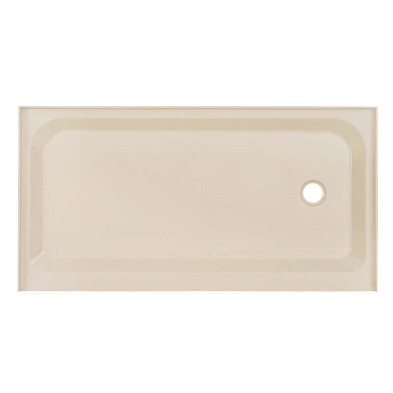 Swiss Madison Voltaire 60 x 32 Single-Threshold, Right-Hand Drain, Shower Base in Biscuit