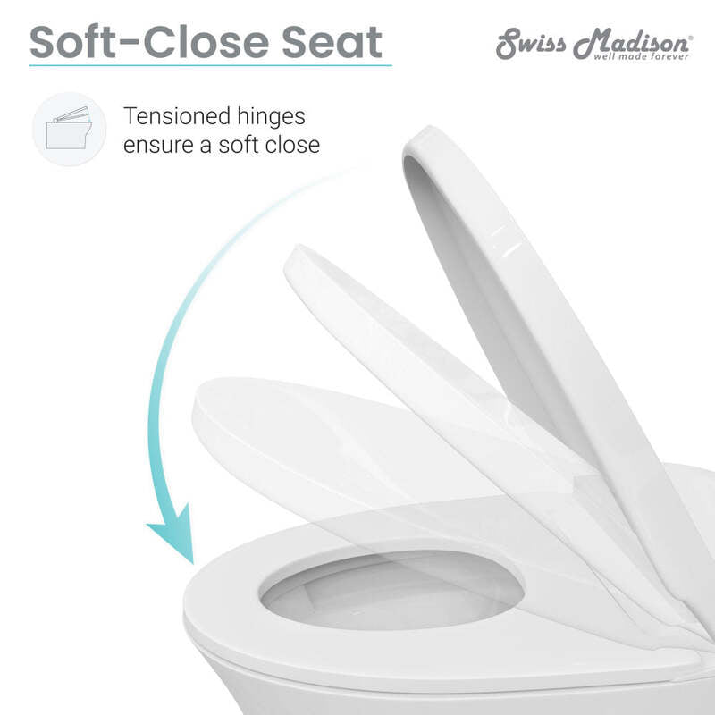 Swiss Madison Hugo Smart Tankless Elongated Toilet, Touchless Vortex™ Dual-Flush 1.1/1.6 gpf