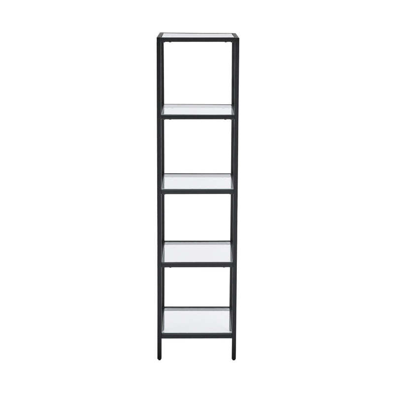 Swiss Madison Pierre 16"x65"x14" Freestanding Linen Cabinet in Matte Black