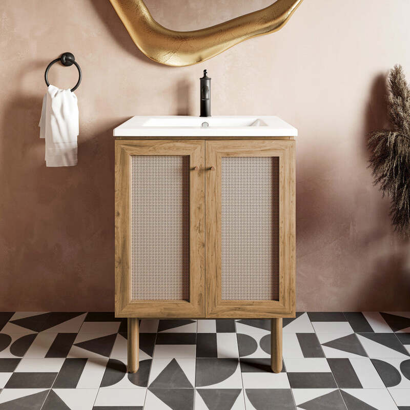Swiss Madison Classe 24" Bathroom Vanity in Oak