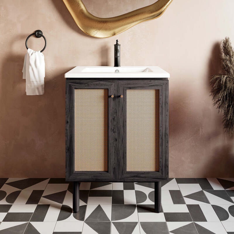 Swiss Madison Classé 24" Bathroom Vanity in Black