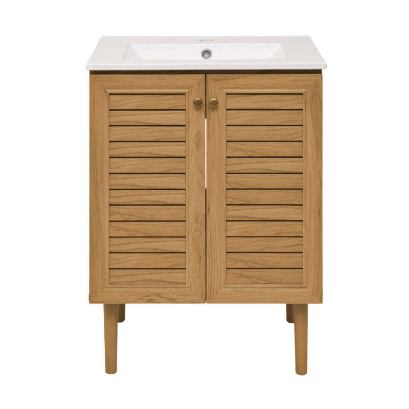 Swiss Madison Bron 24" Bathroom Vanity in Oak