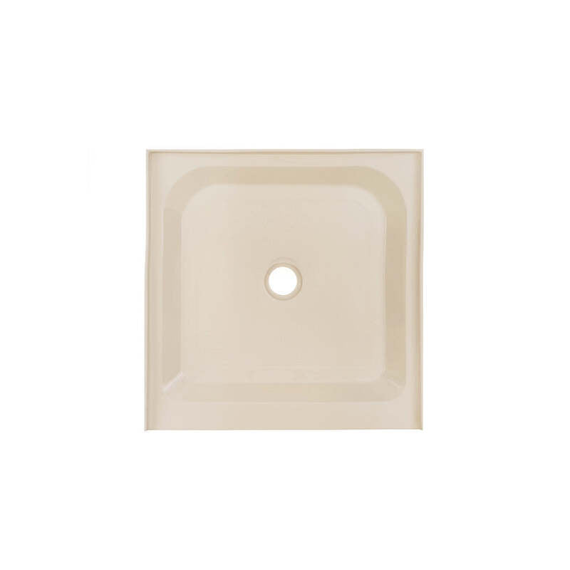 Swiss Madison Voltaire 36 x 36 Single-Threshold, Center Drain, Shower Base in Biscuit