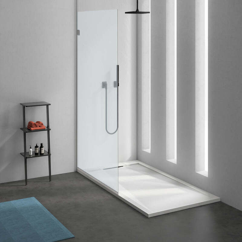 Swiss Madison Terre C Series 60" x 32" Reversible Drain Shower Base