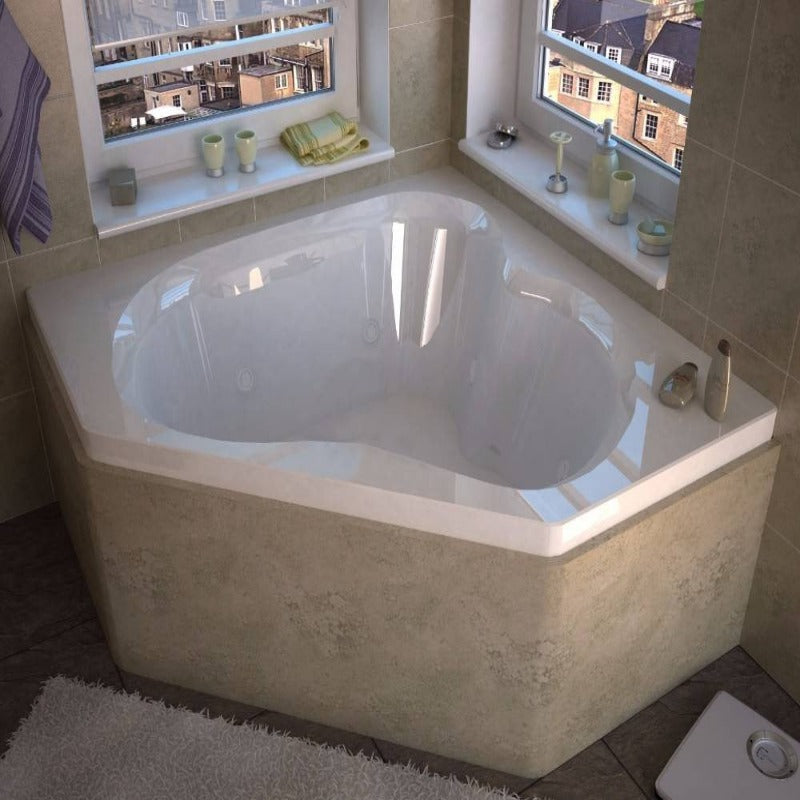 Atlantis Whirlpools Cascade 60 x 60 Corner Whirlpool Jetted Bathtub - 6060CWR