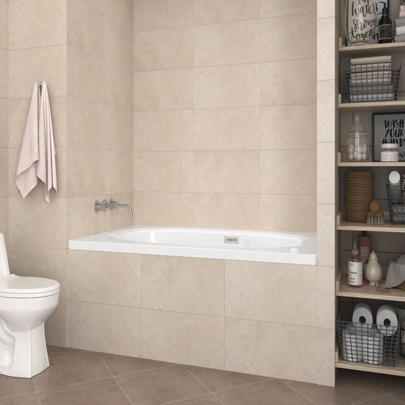 Atlantis Whirlpools Polaris Deluxe Series 35.75" x 65.675" Air and Whirlpool Bathtub