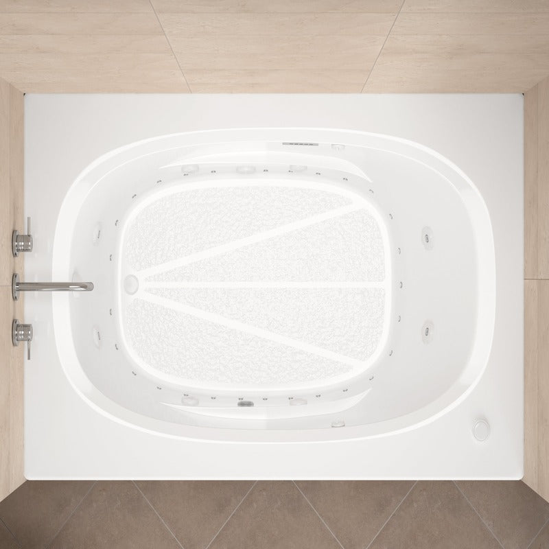 Atlantis Whirlpools Polaris Deluxe Series 35.75" x 65.675" Air and Whirlpool Bathtub