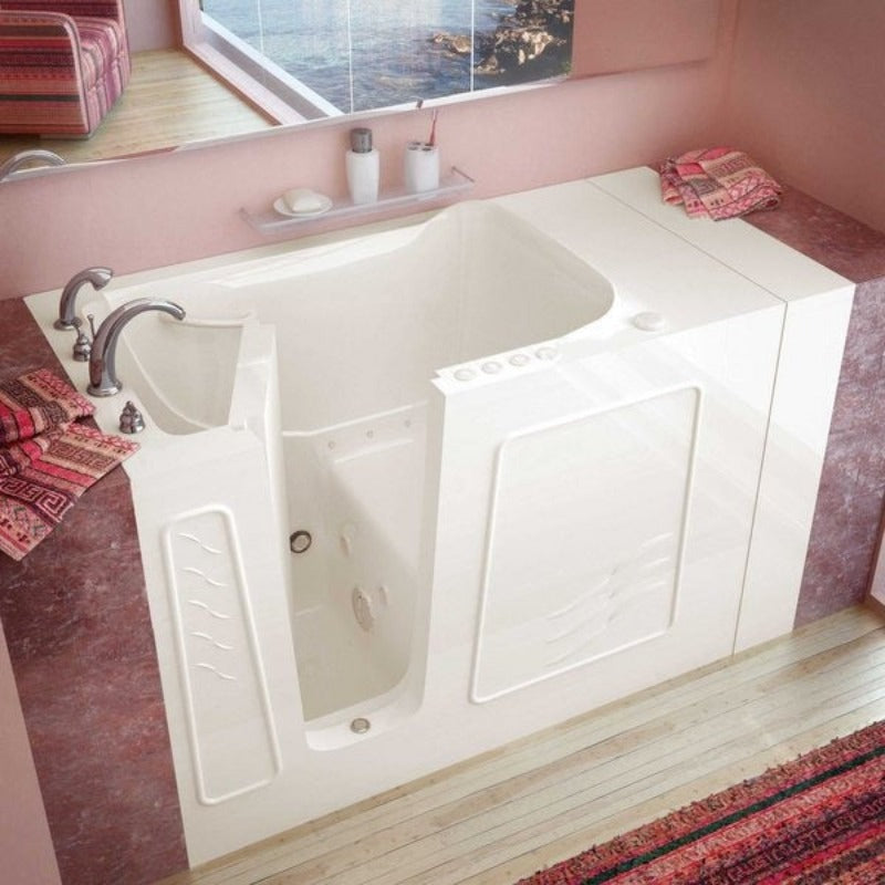 MediTub Walk-In 30 x 53 Biscuit Whirlpool & Air Walk-In Bathtub