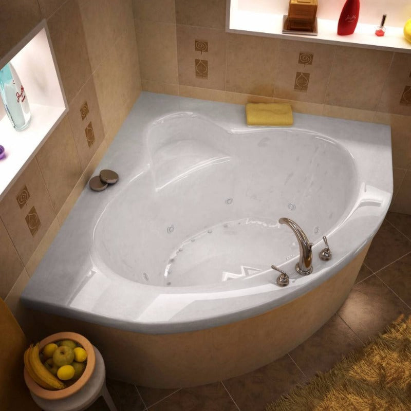 Atlantis Whirlpools Alexandria 60 x 60 Corner Air & Whirlpool Jetted Bathtub - 6060ADL